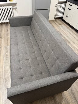 Rozkládací pohovka s úložným prostorem + křeslo - 3
