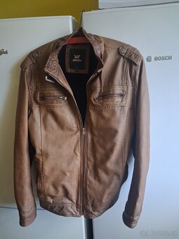 Kožená bunda s teplou vložkou Xray Jeans - 3