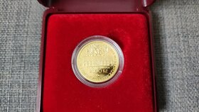 Vzácná zlatá mince - Mlýn ve Slupi - PROOF, ČR - ČNB - 3