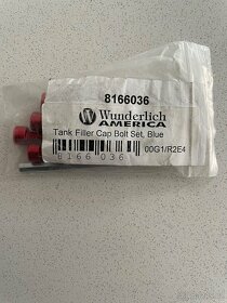 Wunderlich sada šroubů víčka plnicího hrdla - červené - 3