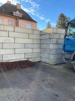 Prodám betonové bloky (lego) + lanová oka - 3