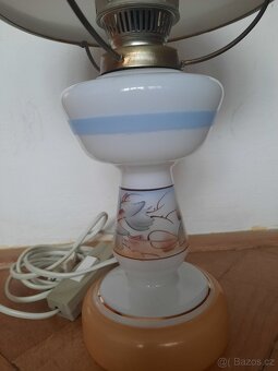 Retro lampa ze 70.let ve stylu petrolejky - 3