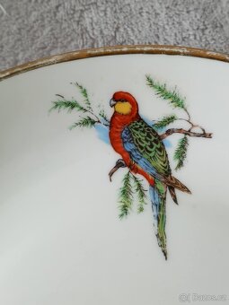 G.P. Limoges talíř 12,5 cm – motiv papoušků - 3