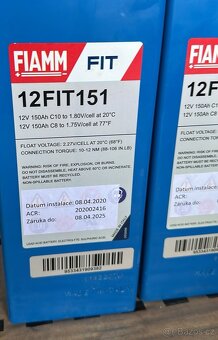 Trakční baterie Fiamm FIT151 150 ah - 3