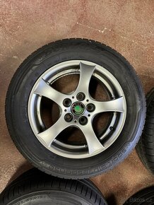 Sada ALU kol 5x112R15 ET45 6,5J, letní pneu Dunlop - 3