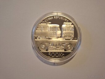 Stříbrná mince Tramvaj ČKD T3 2024 - proof - 3