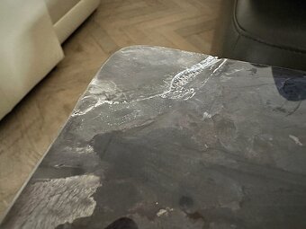 554 Konferenční stůl stolek zvedací leštěný mramor - 3