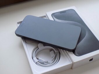APPLE iPhone 15 Pro MAX 256GB Černý Titan -ZÁRUKA -TOP STAV - 3