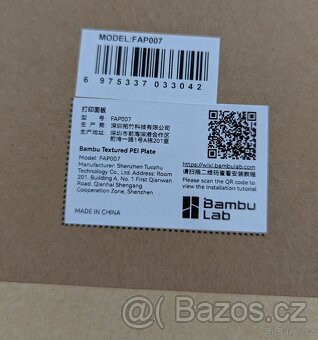 NOVÁ Bambu Lab X1/P1/A1 - Oboustranná podložka Textured PEI - 3