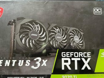 MSI rtx 3070ti, 8gb Ventus - 3