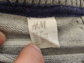 Krásné chlapecké svetříky vel. 80, zn. H&M a George - 3