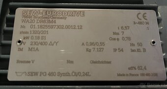 Elektromotor s převodovkou SEW - 3