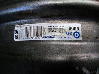 Plechové disky Honda Civic Accord R16 5x114,3 ET55 6,5J - 3
