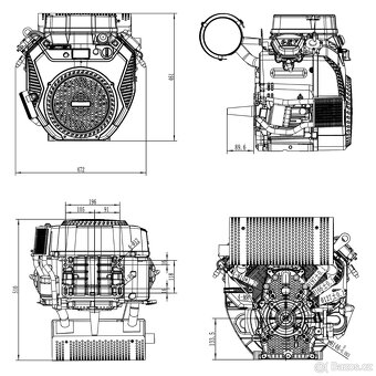 LIFAN 20 HP TWIN - 3