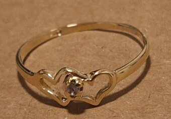 Prodám  zlatý prstýnek 585 - 3