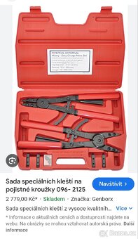 Sada kleští na pojistné kroužky - 3