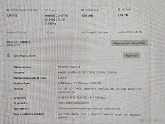 Stolní Stolní PC Intel i3, 8 GB RAM, Windows 10 + MS Office - 3