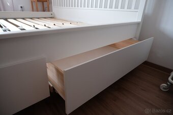 Postel IKEA IDANÄS 180x200 cm + rošt LINDBÅDEN – bílá - 3