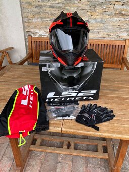 Přilba Enduro LS 2-MX 436 PIONEER a Bunda REBELHORN - PATROL - 3