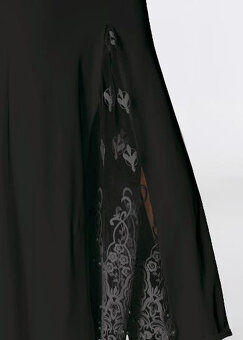 Nové dlouhé černé plesové šaty vel.38 - 3