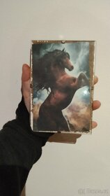 Sklenéný obrázek s koněm v bouři - 3