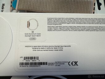 Apple Watch SE 44mm Gold (zlaté), hliníkové + NOVÝ Řemínek - 3