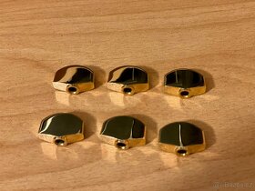 6x Schaller M6 gold (kytarové ladící knoflíky - nové) - 3