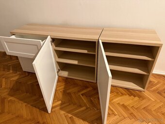 Ikea Besta - dekor bílá a bříza - 3