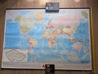 🎒 Nástěnná mapa světa 110x80 – 280 Kč 🎒 - 3
