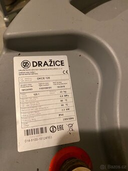 Bojler pro FV ohřev vody 125l Dražice - 3