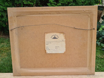 Akvarel "Fishing nets at Honfleur", 50x42cm - 3