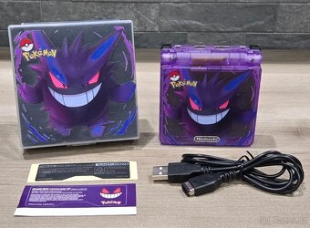 Nintendo Gameboy Advance SP Gengar Pokémon Reshell - 3