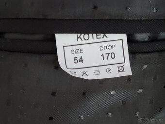 PÁNSKÝ OBLEK - vel. 52/176, barva ANTRACIT - 3