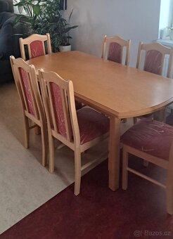 Jídelní stůl + 6 židlí - 3