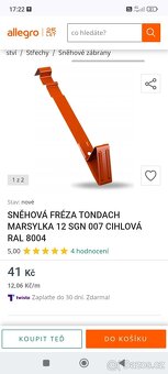 100ks, Sněhový hák Tondach, Röben, Koramic, Nelskamp Creaton - 3