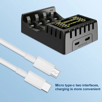 USB nabijecka pro 4x AA/AAA baterie - 3