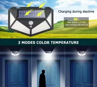 Led solární světlo ,osvětlení 100LED - 3