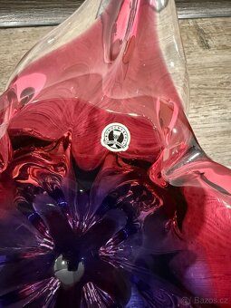 Stará skleněná mísa z hutního skla. J. Hospodka - 3