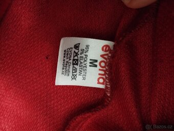 Úpletové melírované červené šaty Evona - 3