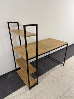 Pracovní stůl s policemi - 3