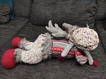 Vánoční dekorace - sob, trpaslík, svícen, věnec,... - 3