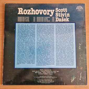 LP vinyl, Rozhovory - Scott, Stivín, Dašek (Supraphon 1981) - 3