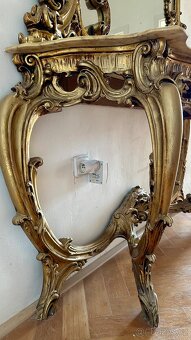 Art deco zrcadlo se stolkem s mramorem ✔️ - 3