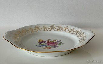 Porcelánový tác Bohemia,zlacený - 3