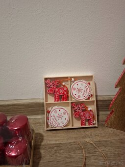 Vánoční ozdoby, dekorace, stromeček,sob,svíčky, adventní - 3