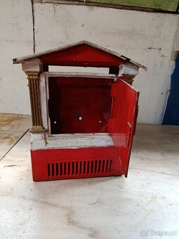 Starožitná litinová dekorativní schránka - ve stylu antické - 3