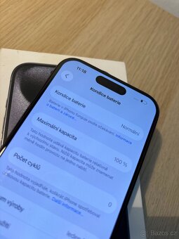 iPhone 15 Pro 128 GB – 100% baterie - 3