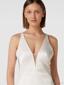 Saténové svatební šaty vel L/XL - 42/44 - 3