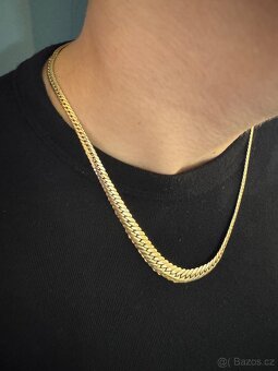 Zlatý dámský řetízek - 3
