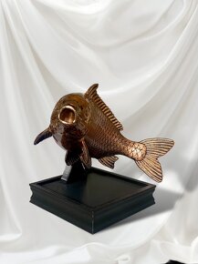 Bronzová dekorativní soška Kapra - 3